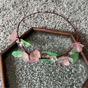 Handmade cherry blossom crown